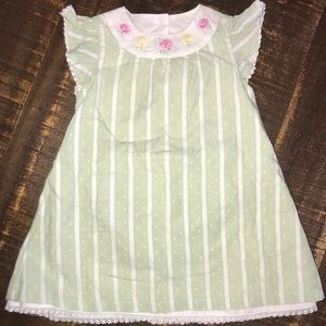 Janie and Jack Layette Dress Set - Green